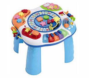 שולחן פעילות רכבת האותיות ופסנתר WIN FUN מבית אצבעוני