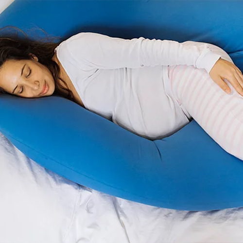כרית הריון כחול רויאל לנשים בהריון ניתנת לכיבוס - פוראבר בייבי